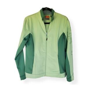 Merrell Jacket Medium Womens Green Aeroblock Zip Up Long Sleeve